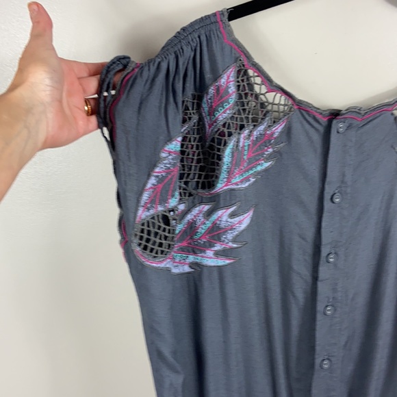 Sweet by Miss Me Embroidered Romper size L - Picture 3 of 11